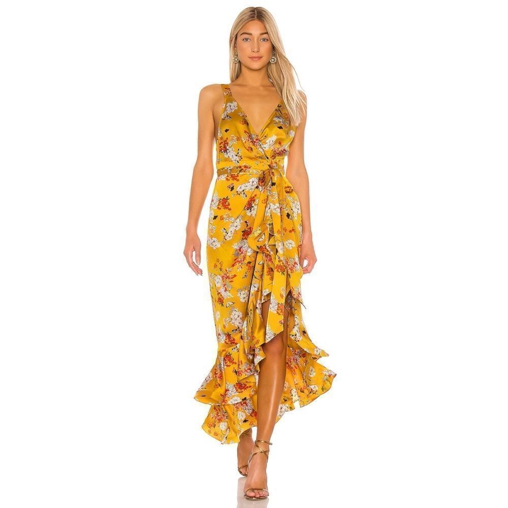 Bronx and Banco Narciss Midi Dress in Yellow - Picture 14 of 15